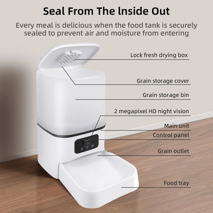 6L 5G Smart Camera APP Pet Feeder