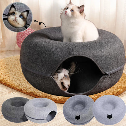 Felt Donut Bed for Pets House With Breather