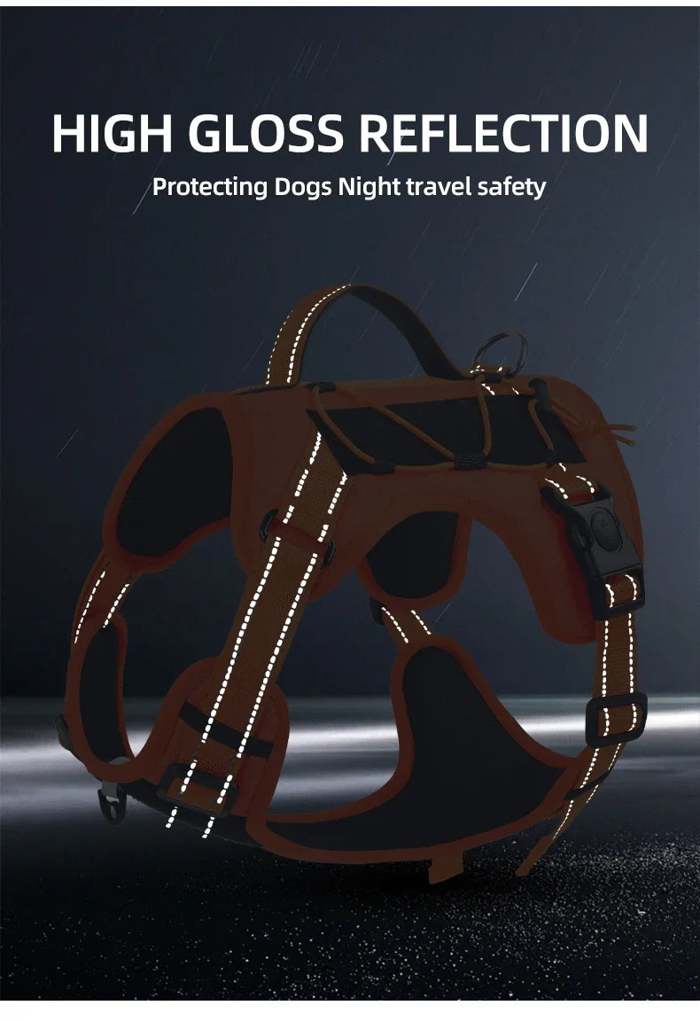Multi Functional Nylon Reflective Dog Harness