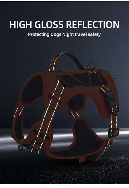 Multi Functional Nylon Reflective Dog Harness