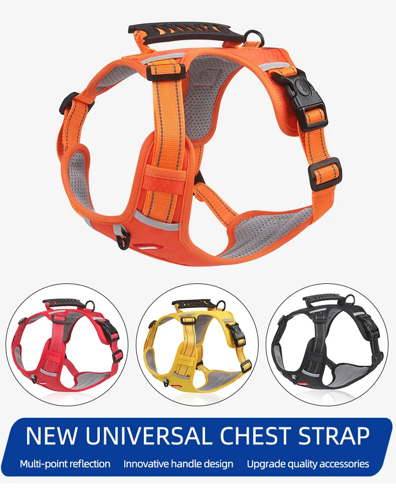 Breathable Reflective Pet Chest Strap
