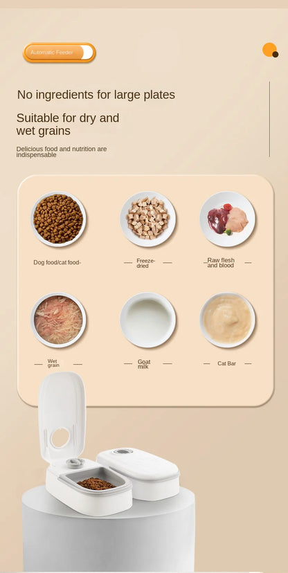 Single Automatic Pet Food Dispenser Bowl