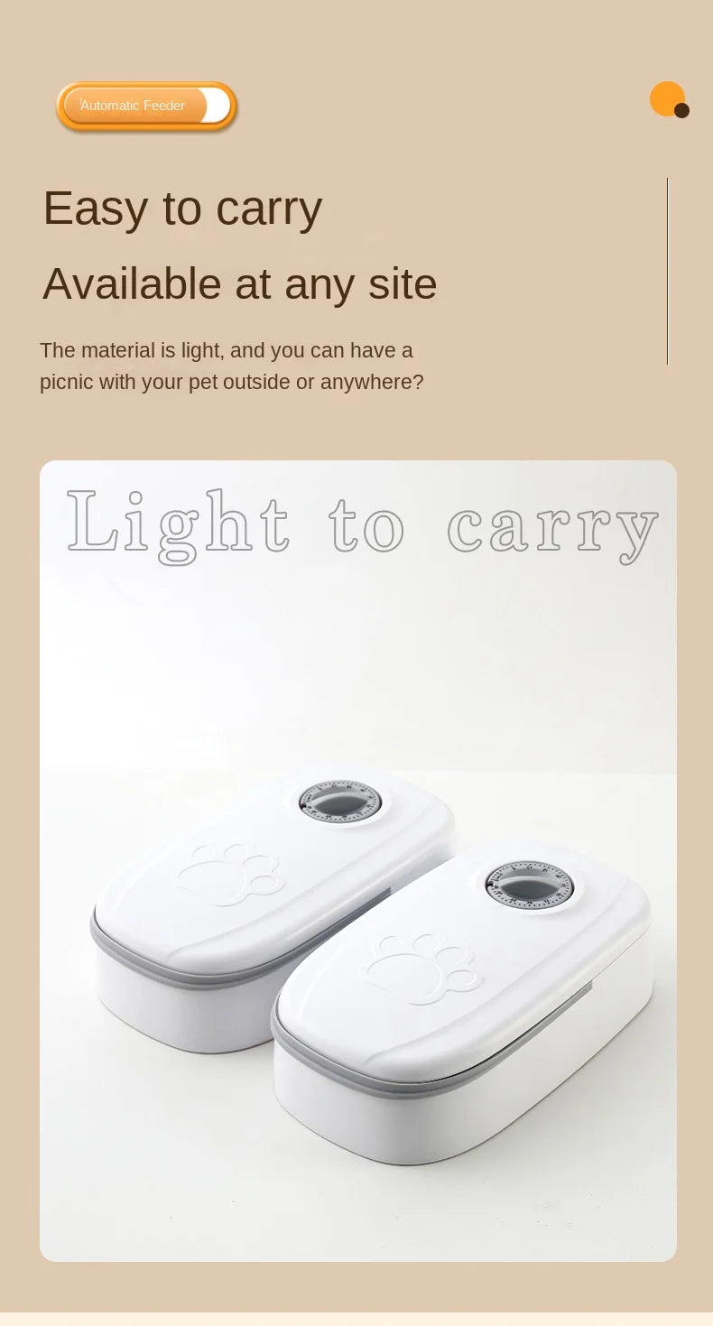 Single Automatic Pet Food Dispenser Bowl