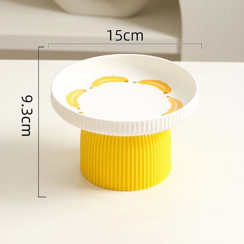 Elevated Ceramic Cat Bowl