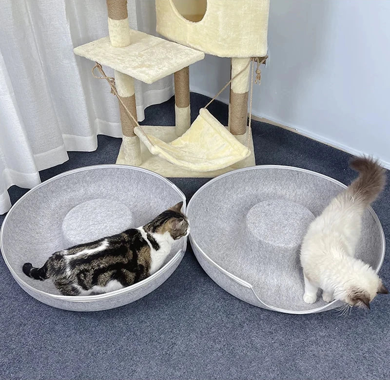 2-in-1 Interactive Felt pet House