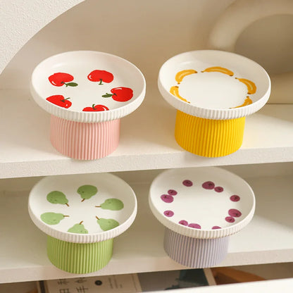 Elevated Ceramic Cat Bowl