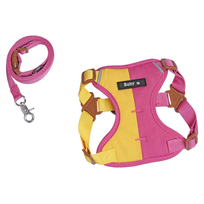 Reflective Dog Harness & Leash Set