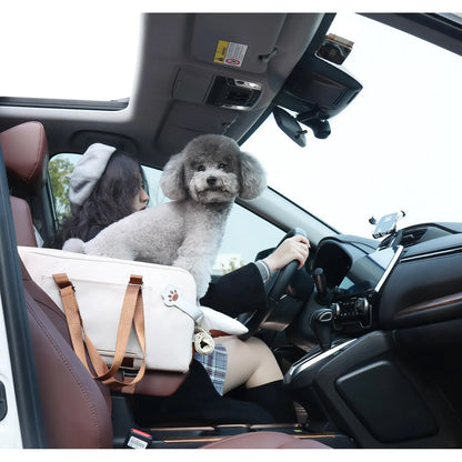 Dog car seat center console pet seat