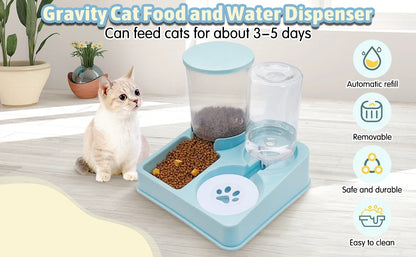 2-in-1 Gravity Feeder and Waterer