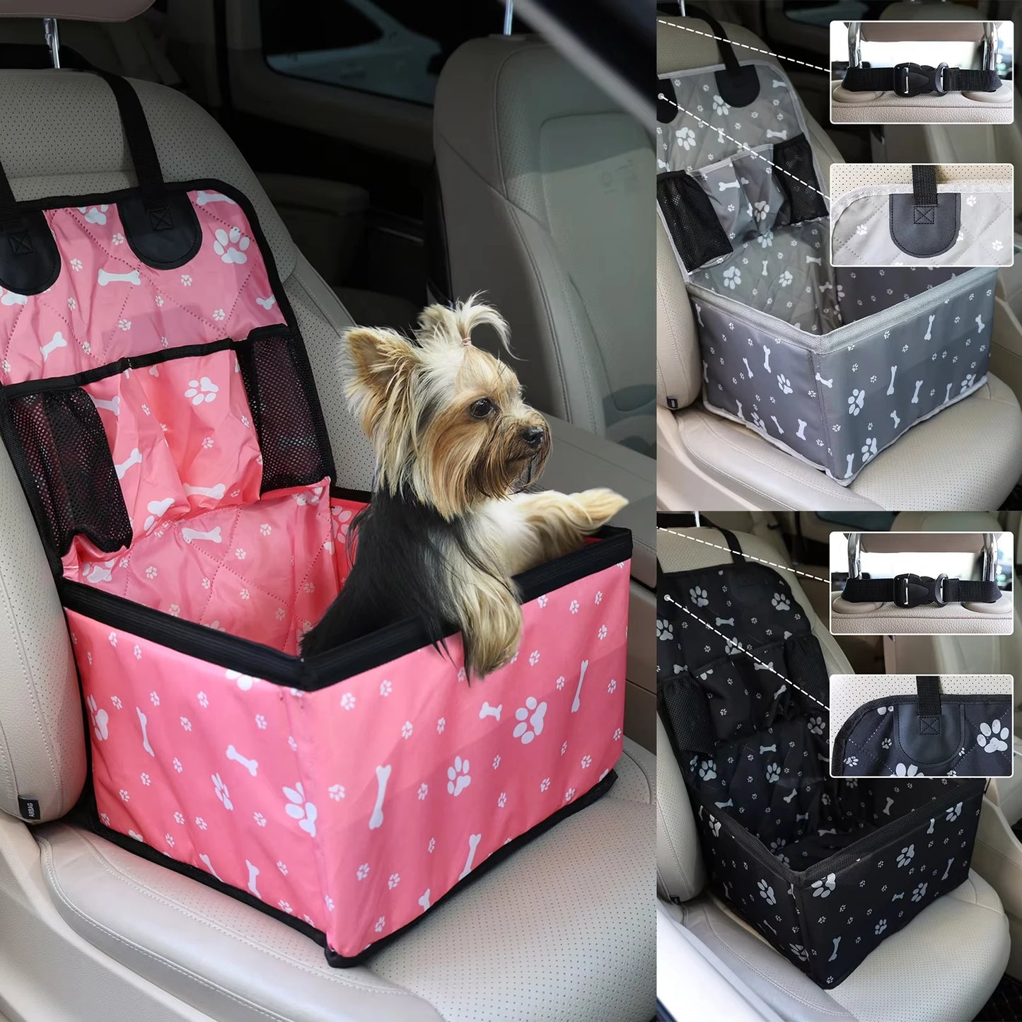 2025 New Dog Car Seat with Storage