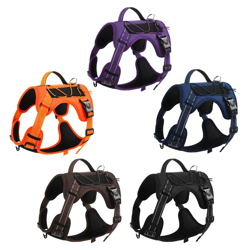 Multi Functional Nylon Reflective Dog Harness