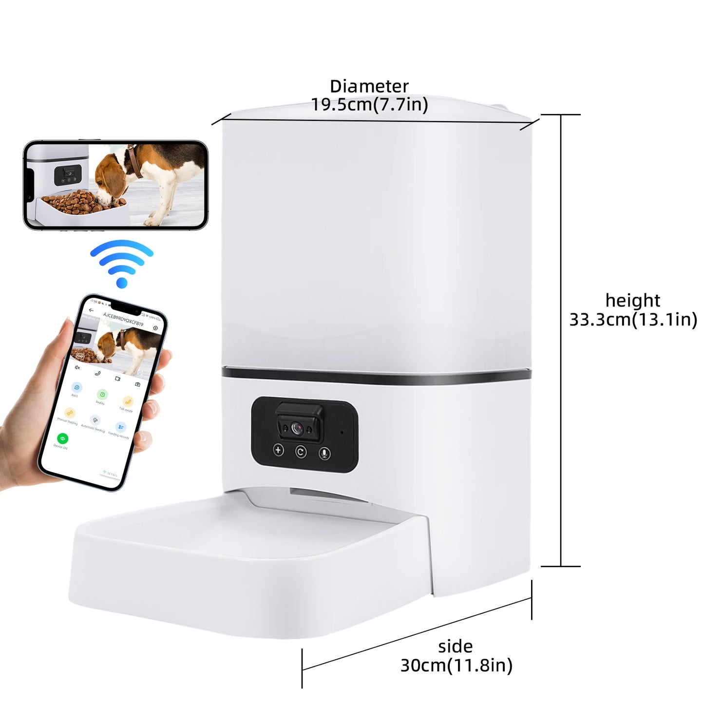 6L 5G Smart Camera APP Pet Feeder