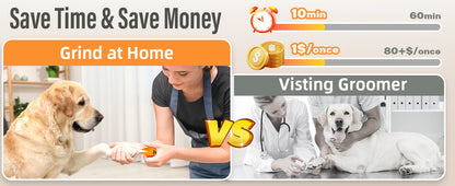 6-Speed Rechargeable Pet Nail Grinder