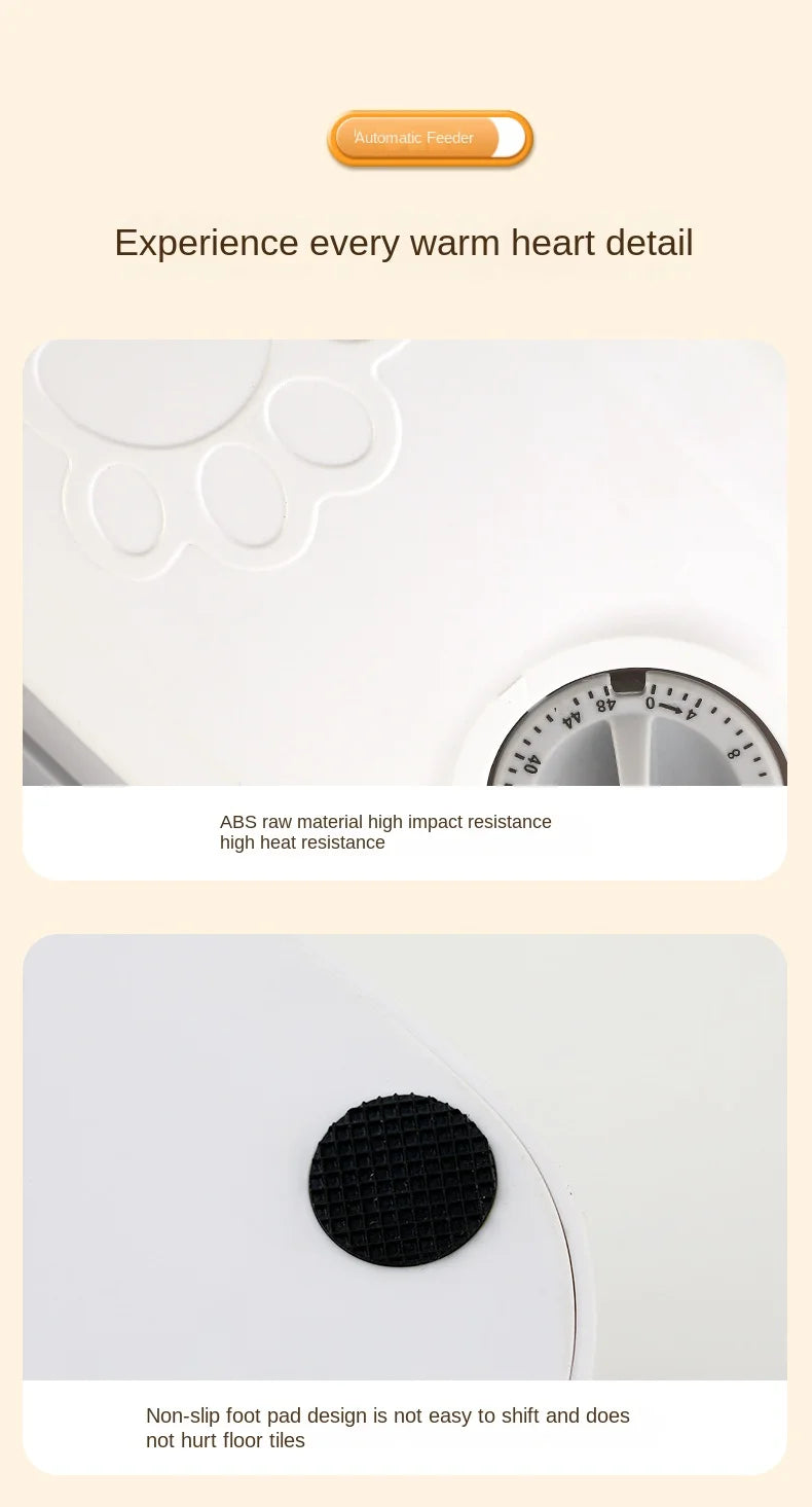 Single Automatic Pet Food Dispenser Bowl