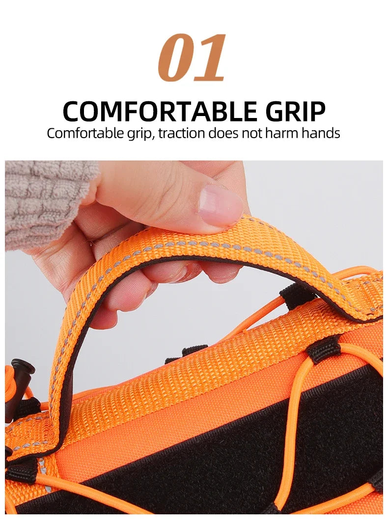 Multi Functional Nylon Reflective Dog Harness