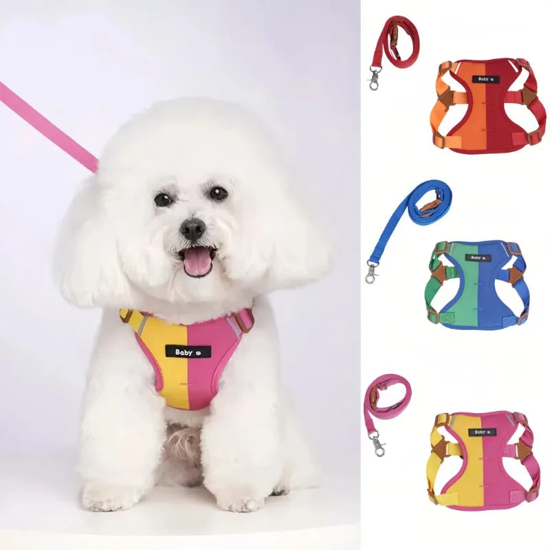 Reflective Dog Harness & Leash Set