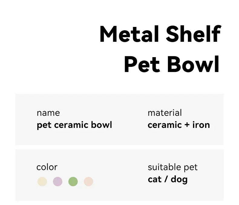 Pet Elevated Raised Food Water Bowls