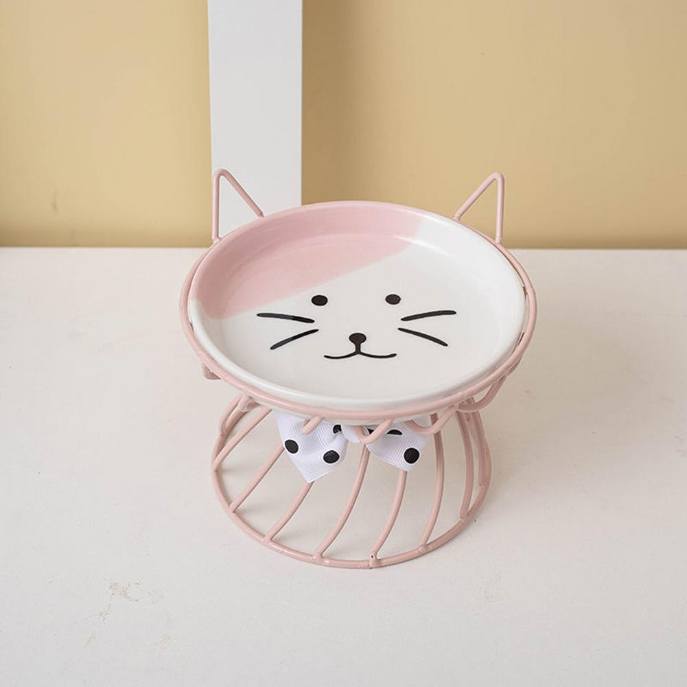 Elevated Cat Food Bowl Large Capacity